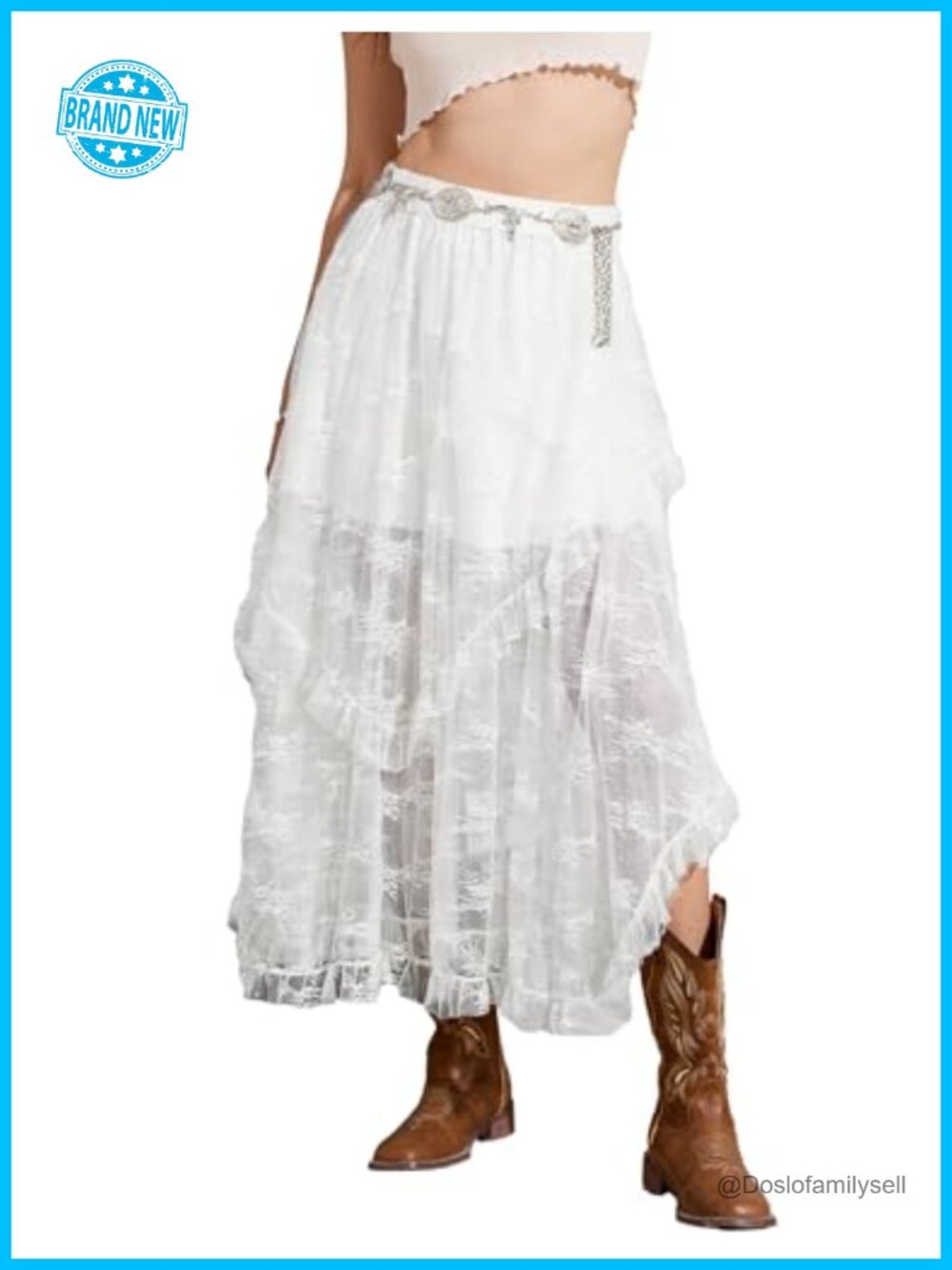 Lace Tulle Maxi Skirt Boho Asymmetrical Sheer Mesh Flowy Long Skirt
